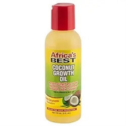 Africa's Best - Coconut Growth Oil, Enriched With Natural Vitamins & Essential Fatty Acids, Daily moisturizer or Hot Oil Treatment, Nourishes Your Scalp and Hair, 4oz (EA)