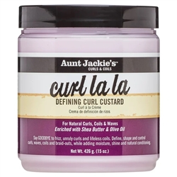 Aunt Jackie's Curl La La Moisturizing Shine Enhancing Hair Defining Custard Cream, 15 oz