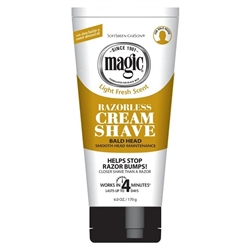 SoftSheen-Carson Magic Razorless Cream Shave, Depilatory Cream for a Smooth Bald Head, 6 oz(EA)