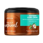 Pantene Truly Natural Defining Curl Cream, 7.6 Oz.
