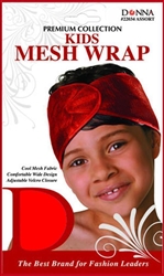 #22033 BLACK KID'S MESH WRAP / BLACK (DZ)