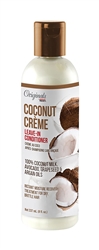 Originals By Africa's Best Coconut Creme Leave-In Conditioner, Deliver Key Nutrients and Long-Lasting Moisture, 8oz Bottle