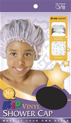 #546 KID VINYL SHOWER CAP / ASSORT (DZ)