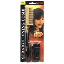 #5534 ANNIE HOT & HOTTER ELECTRICAL STRAIGHTENING COMB MEDIUM WIDE TEETH (1PCS)