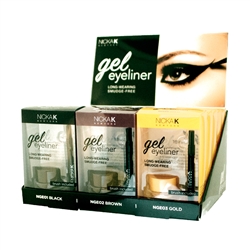 NICKA K GEL EYELINER 15 CT (BLACK/BROWN/GOLD) #ST-NGE01