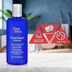 Tend Skin Womens AfterShave/Post Waxing Solution for Ingrown Hair, Razor Bumps and Burns, 4 ounce(EA)