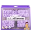 PLUSH HEADBAND & WRISTBAND SET (LAVENDER)