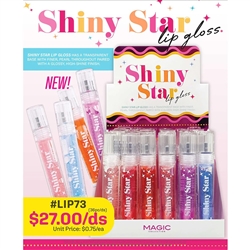 SHINY STAR LIP GLOSS(36pc/Ds)