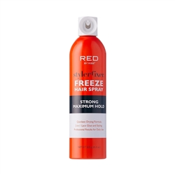 Red by Kiss Styler Fixer Freeze Hair Spray Strong Maximum Hold 2-In-1 Lace Glue and Styling 11oz