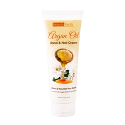 BEAUTY TREATS ARGAN OIL HAND & NAIL CREAM 3.4 OZ (12 Pack)