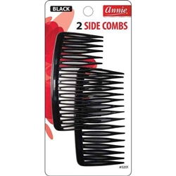 Annie Side Combs Large 2Ct Black(DZ)