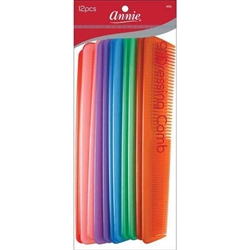 Annie Dressing Combs 9In 12Ct Asst Color#65(DZ)
