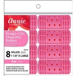 Annie Snap-On Magnetic Rollers Size XL 8Ct Pink#1221(DZ)