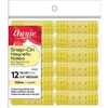 Annie Snap-On Magnetic Rollers Size M 12Ct Yellow#1223(DZ)