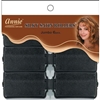 Annie Silky Satin Rollers Size Jumbo 6Ct Black#1240(6PK)