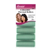 ANNIE CERAMIC THERMAL ROLLERS 3/4â€³ 6 CT GREEN #1331 (12 Pack)