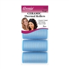 ANNIE CERAMIC THERMAL ROLLERS 1-1/8â€³ 5 CT SKY BLUE #1333 (6 Pack)