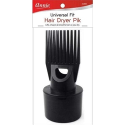 Annie Universal Fit Hair Dryer Nozzle Black #2987(EA)