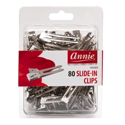 Annie Slide-In Clips 80Ct#3083(6PCS)