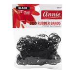 Annie Rubber Bands 300Ct Black#3147(DZ)