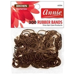 Annie Rubber Bands Asst Size 300Ct Brown#3154(DZ)