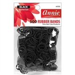 Annie Rubber Bands Asst Size 500Ct Black#3158(dz)