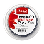 Annie Rubber Bands 1000Ct Black#3162(DZ)