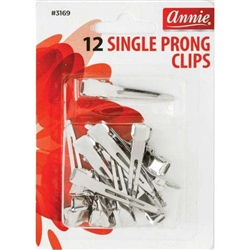 Annie Single Prong Clips 12Ct#3169(DZ)