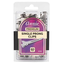 Annie Single Prong Clips 80Ct#3191(6PCS)