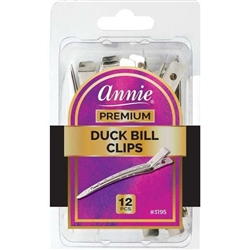 Annie Premium Duck Bill Clips 12ct#3195(DZ)