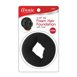 12 ANNIE FOAM HAIR FOUNDATION JUMBO 3-1/2â€³ WITH WIRE #3285