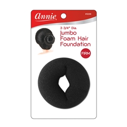 12 ANNIE FOAM HAIR FOUNDATION JUMBO 3-3/4â€³ WITH WIRE #3288