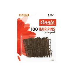 ANNIE HAIR PINS 1-3/4â€³ 100 CT BRONZE #3313 (12 Pack)