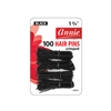 ANNIE HAIR PINS 1-3/4â€³ 100 CT BLACK #3319 (12 Pack)