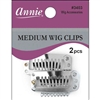 Annie Wig Clips Medium 2Ct Metal#3403(DZ)