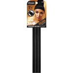 Annie Velcro Wig Band 3cm Silicone Grip Black#3445(DZ)