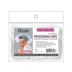 Zoom images ANNIE PROCESSING CAP 30 PC CLEAR EXTRA JUMBO #3556