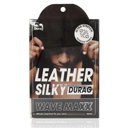 Mr. Durag Leather Silky Durag Black#3646(DZ)