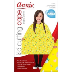 Annie Kid Cutting Cape, Yellow Pattern(EA)