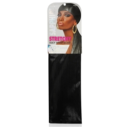 Ms. Remi Sapphire Wrap Scarf 60" Long Black color(DZ)