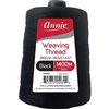 Annie Weaving Thread 1400 Meters Black #4989(6PCS)