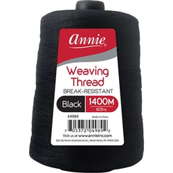 Annie Weaving Thread 1400 Meters Black #4989(6PCS)