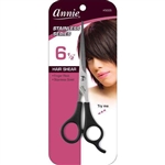 Annie Professional Stainless Hair Shears 6.5 Inch Black#5005(EA)