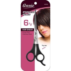 Annie Professional Stainless Hair Shears 6.5 Inch Black#5005(EA)