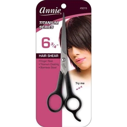 Annie Professional Stainless Hair Shears 6.75 Inch Titanium Coat#5015(EA)