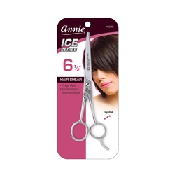 ANNIE ICE TEMPERED STAINLESS STEEL HAIR SHEAR 6.5â€³ #5025 (6 Pack)