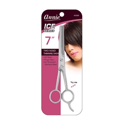 ANNIE ICE TWO SIDED THINNING SHEARS 7â€³ #5028 (6 Pack)