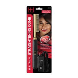 ANNIE HOT & HOTTER ELECTRICAL STRAIGHTENING COMB #5533 (MEDIUM TEETH SMALL TEMPLE)