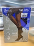 Annie Ultra Standard Pantyhose One Size BLACK#7501(6PCS)