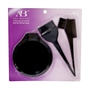 ANA BEAUTY DYE BOWL & BRUSH 3 PC SET #ADB0103